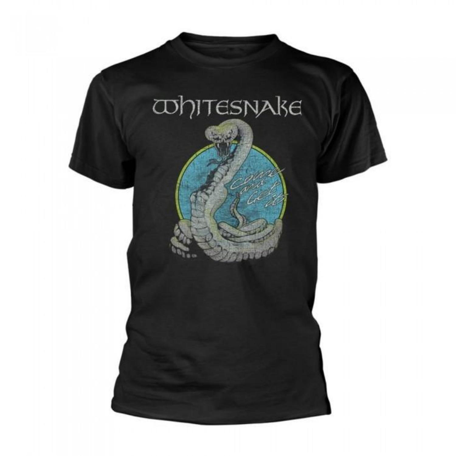 

Whitesnake Unisex Adult Come And Get It T-Shirt S чёрный