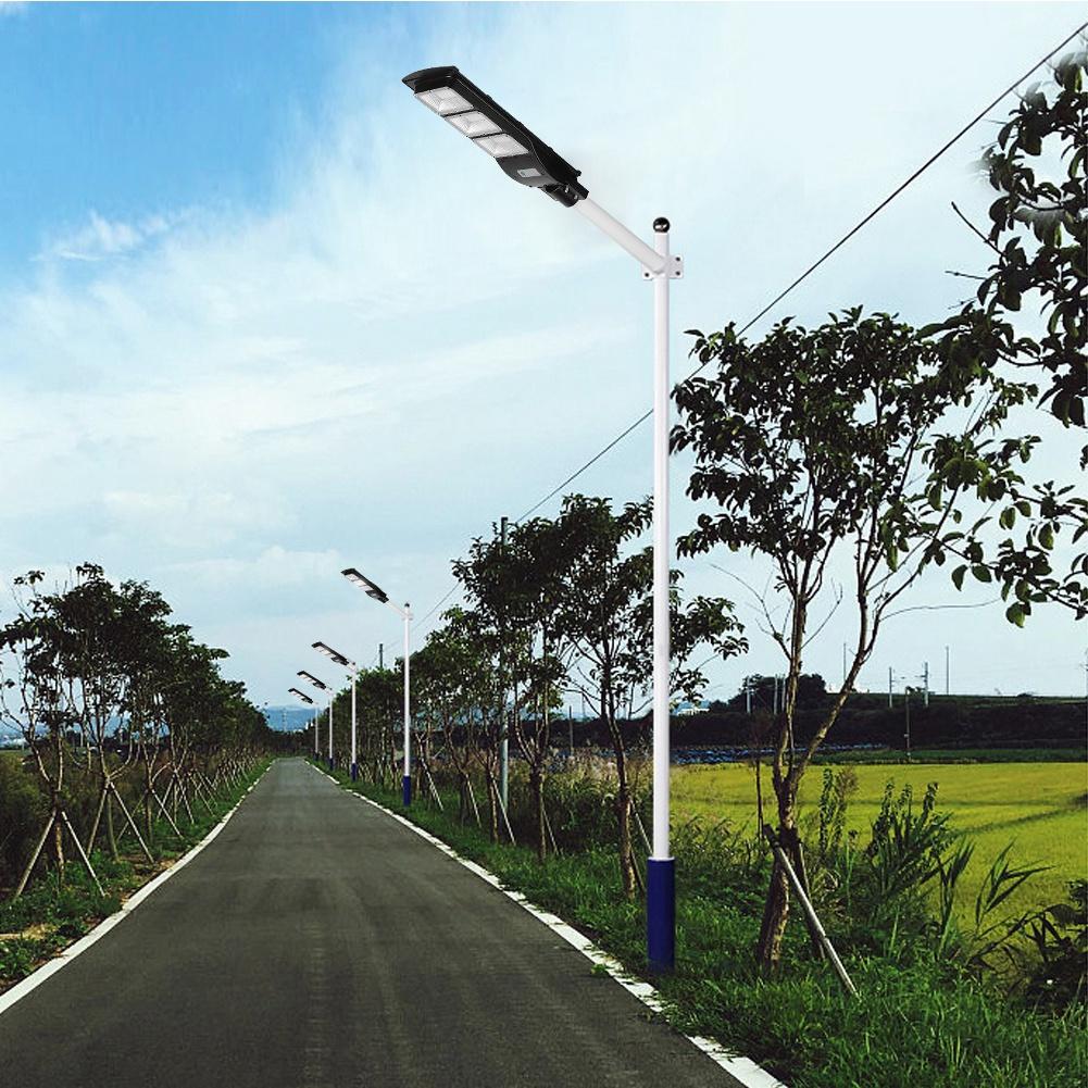 90W LED Solar Powered Street Light Outdoor Radar Sensor Lights Induction Waterproof Lamp