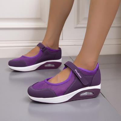 Hot Selling Summer New Mesh Rocker Shoes Plus Size Shoes Women's Shoes Air Cushion 5 Colors 35-44 Yards Breathable Casual Versatile