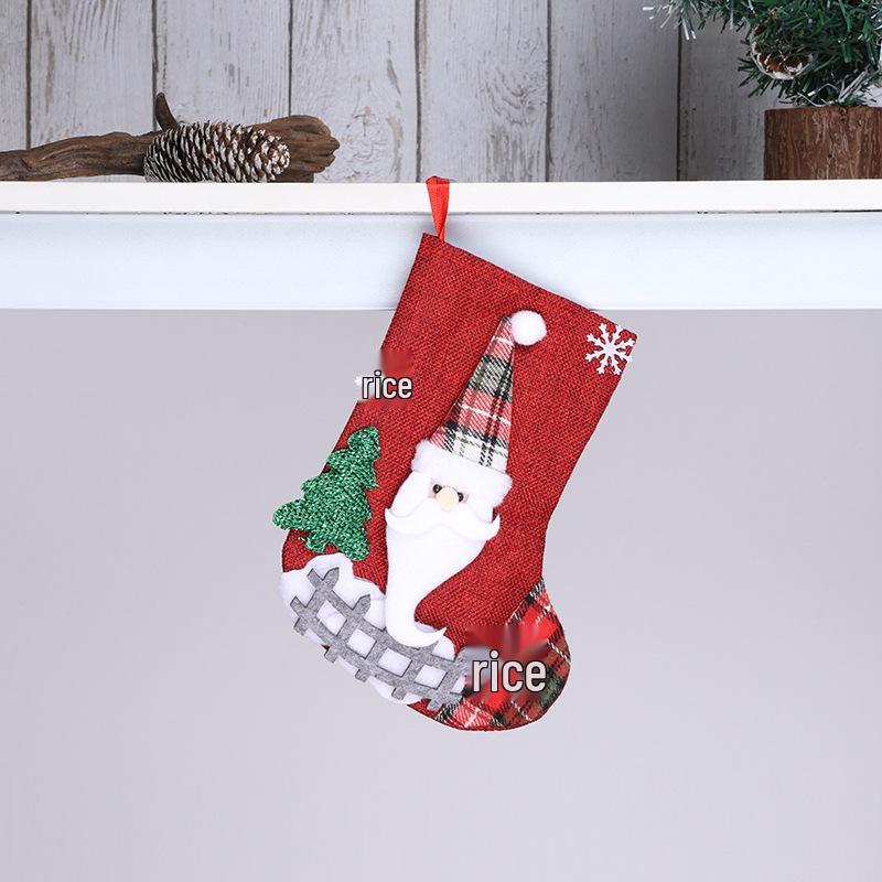 Christmas Stocking Gift Bag – Candy & Ornament Holder for Tree Decorations