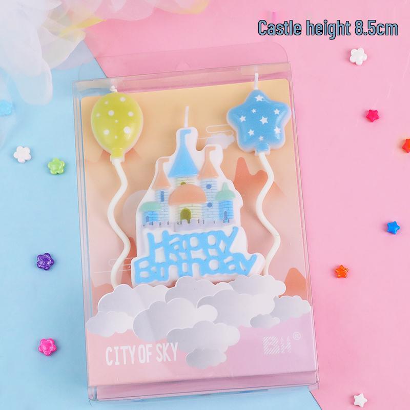 Decorazione per Torta Castello delle Fiabe con Ornamenti di Principe e Principessa