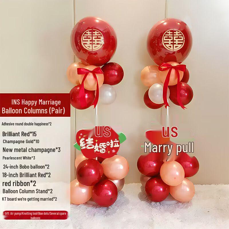 Rose Red Balloon Arch for Weddings, Birthdays, and Events