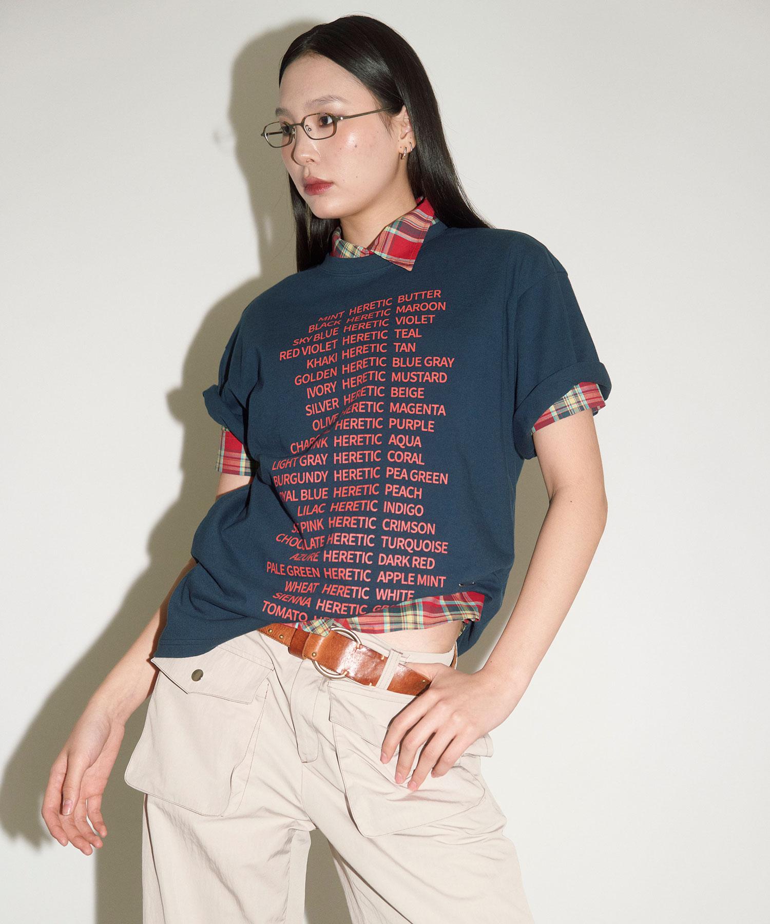 Heretic Color Palette T-Shirt / Navy Free