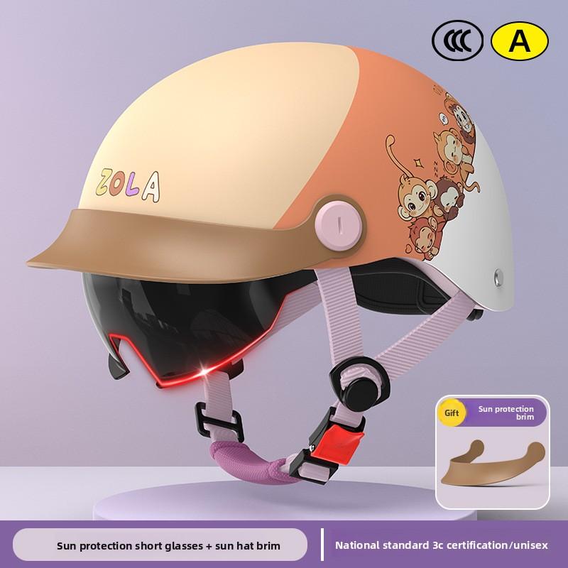 3C Certified Electric Vehicle Duck Tongue Helmet, Men s and Women s Summer Helmet Motorcycle Sun Protection Lightweight Half Helmet 3c certification