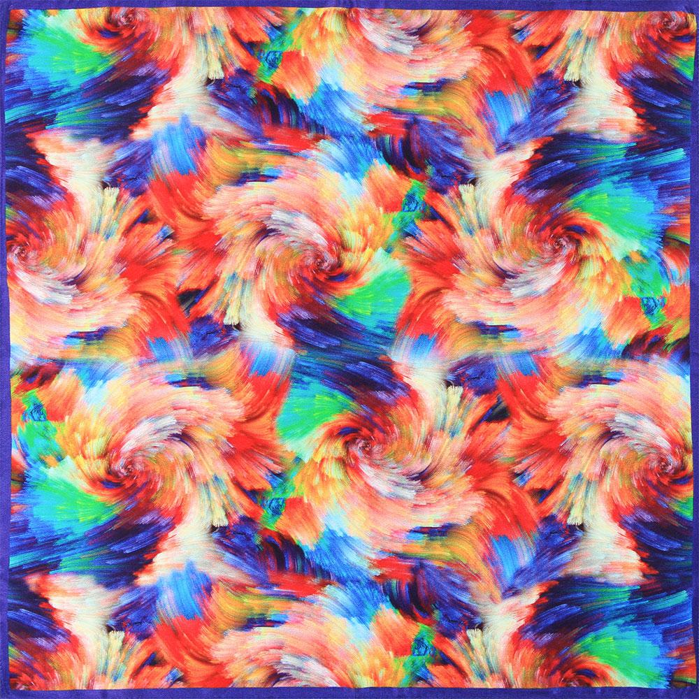 53cm 65cm 100% Natural Silk Smooth Scarves Muffler Female Customized Square Autumn Women's Shawl Hijab Friend Gift Kiss Painting