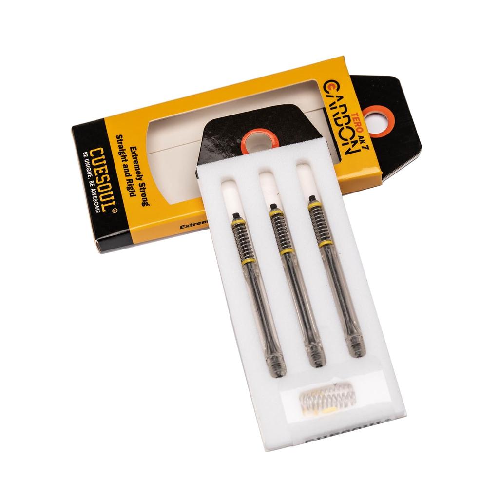CUESOUL TERO System A/B/C/D/E/F/G/H AK7 Carbon Dart Shaft with Built-in Telescopic Slim Shaft, Set of 3 (CS-AK7+1TXG47)