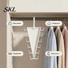 Rotating Clothes Rack V Shaped Double-Sided Closet Organizer, 360 Degree Multi-Layer Vertical Hanger, with Bra And Accessory Organizer 12 Non-Slip