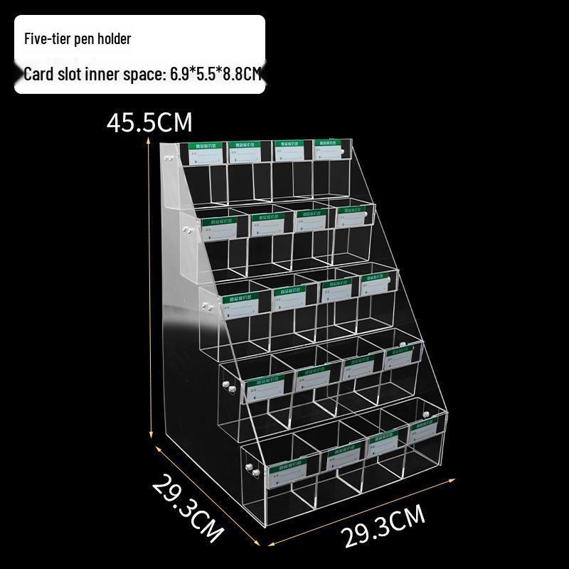 Acrylic Price Tag Display Stand & Pen Holder Combo
