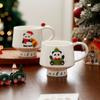 Creative Cartoon Christmas Mug Creative Coffee Cup Couple High Looking Ceramic Cup Girls Drinking Water Cup for Home Use