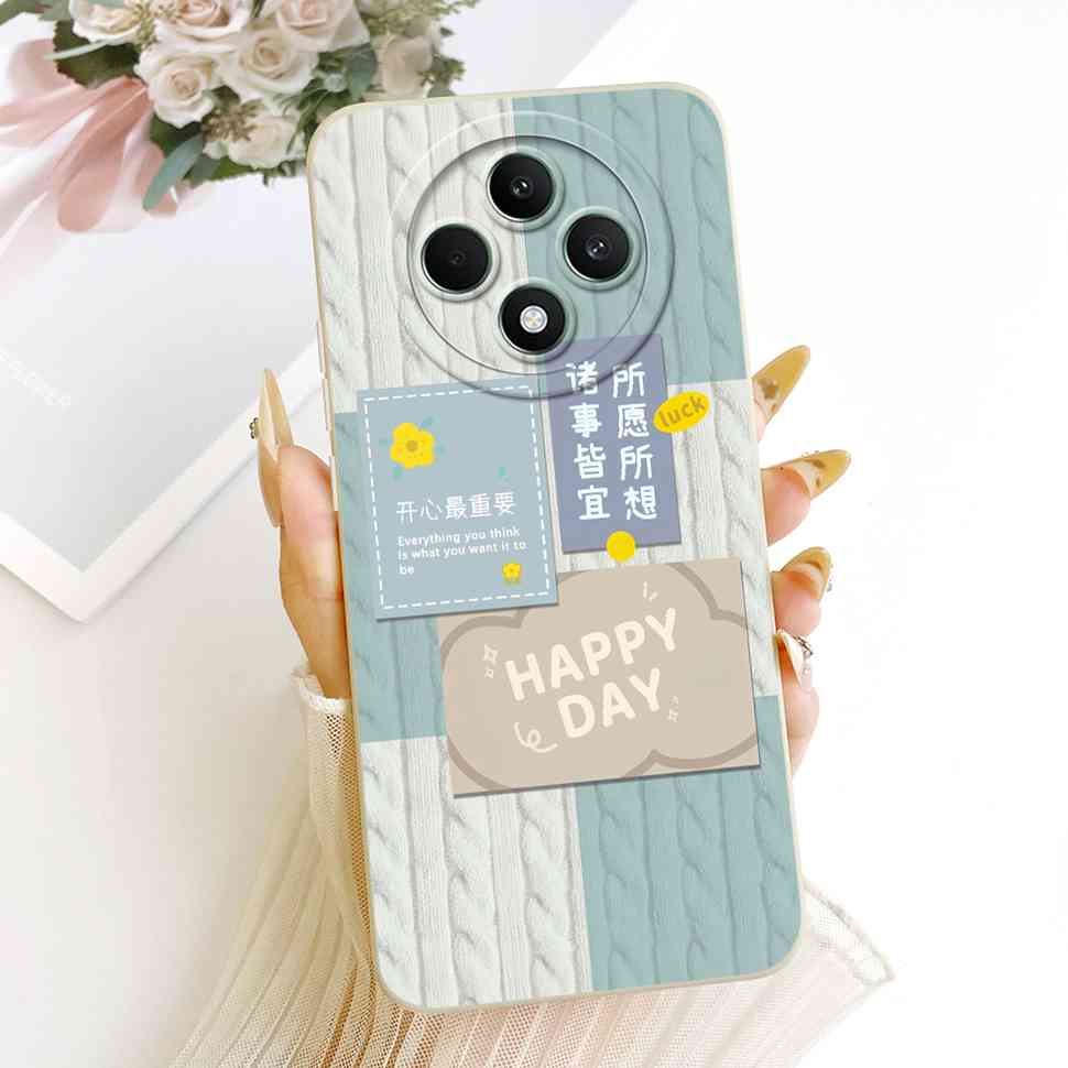 For OPPO Reno 12F 5G Case Clear Cute Cat OPPO Reno12 F Reno12F Reno 12 F 5G CPH2637 Shockproof Soft Phone Cover Full Protector