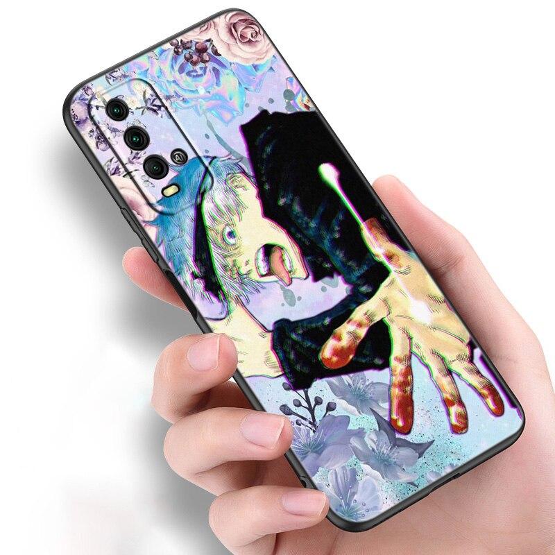 Anime Jujutsu Kaisen Ryomen Sukuna Phone Case For Xiaomi Redmi Note 11 10 9 8 Pro 11T 10T 10S 9S 8T 9 9A 9C 9T Black Soft Cover