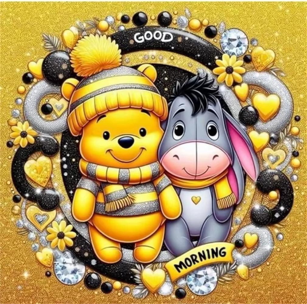 Disney Winnie The Pooh 5D Diamond Painting Full of Diamonds Handmade DIY Cartoon Decorative Painting Diamond Sticker Kit