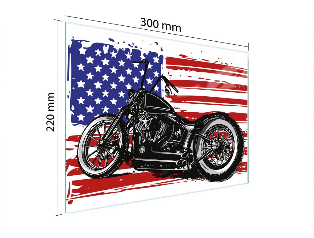 SZKLANA DESKA DO KROEJNIA 30x22 MOTOCYKL