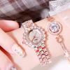 Fashion Quartz Watch For Women With Starry Sky Design And Waterproof Feature