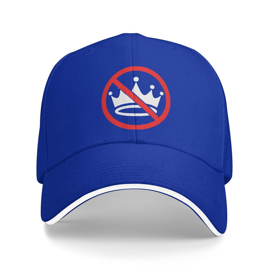 No Kings Sun Baseball Cap Summer Unisex-Teens Print Trucker Hat Adjustable Stylish Hunting Camping Baseball Caps