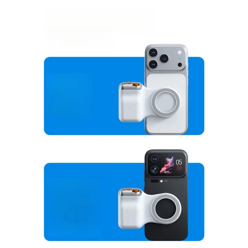 Magnetic Assist Shooting Handle Portable Phone Stabilizer Bluetooth Remote Zoom Anti-Shake Handheld Grip for Live Streaming Vlog