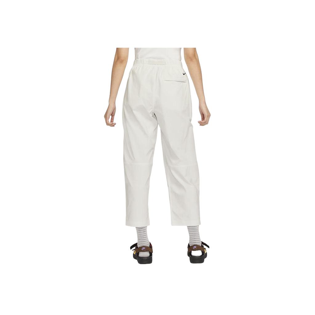 Nike Jednobarevné Prodyšné Módní Ležérní Sportovní Dlouhé Kalhoty Dámské spodní díly Horská-Bílá FQ3059-121