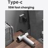 Cordless High-Speed Hair Dryer 100,000 RPM Motor, USB-C Fast Charging & 15600mAh Built-In Battery