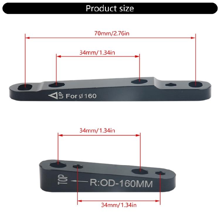 Cycling Flat Mount Disc Brake Adapter High Performances Cycling Brake Adapter for Road Bikes with Easy Installation