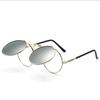 New Steampunk Sunglasses Round Metal Women Style Retro Flip Double Lens Sun Glasses Men Circle Trend Fashion Eyeglasses