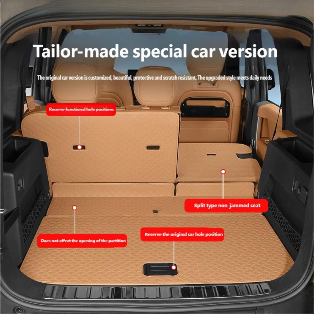 For Chery iCAR V27 2026+ Leather Trunk Mat Original Color Custom All-Encirclement Trunk Mat Rear Anti-Dirty Protector Pad