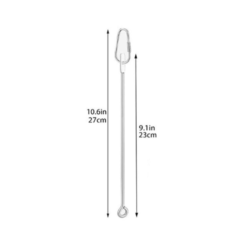 Stainless Steel Bird Food Holder Hanging Rust-proof Parrots Fruit Skewer with Hook Adjustable Bird Foraging Toys Indoor