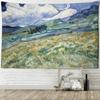 Wheat Field Cypress Tapestry Van Gogh Scenery Living Room Home Background Hanging Cloth Wall Decoration