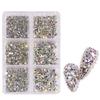 1000Pcs Multi-Size 3D Glitter DIY Diamond Gem Nail Rhinestones AB Crystal