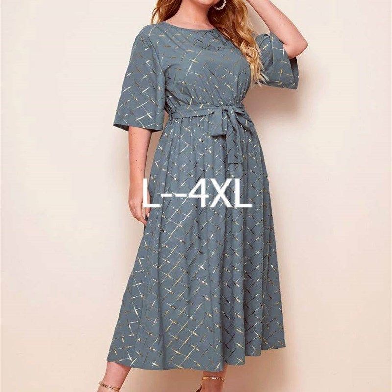 3XL6XL Big Women Dinner Dress Plus Size Elegant Party Skirt