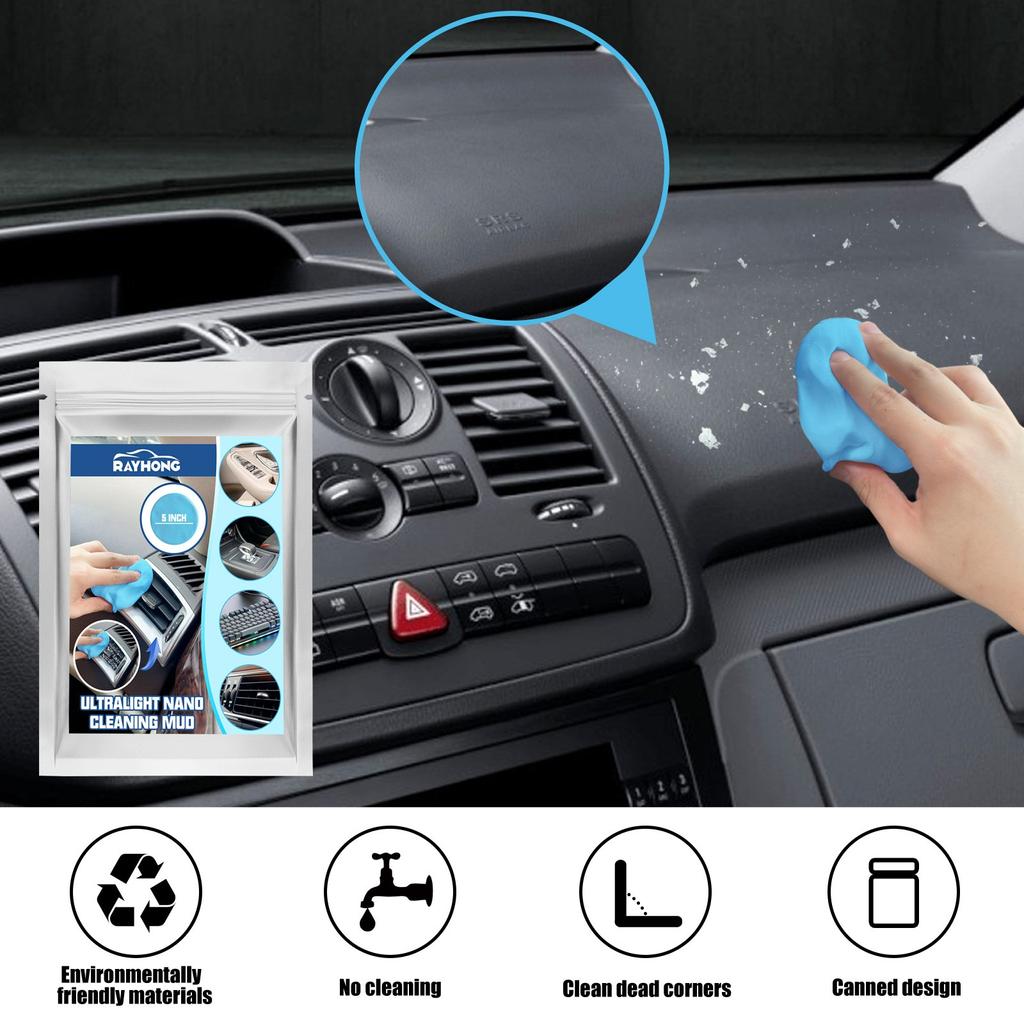 Bilrengjøringsgel Generelle detaljerSett Car DustCar GapCleaner Bilventiler InteriørdetaljerCar DustCleaning Keyboard Cleaner Biltilbehør Blå, 20ML