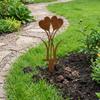 2D Eisenherz Gartenstecker Rustikaler Blumentopf Verzierung Blumentopf Akzente Dekorative Akzente