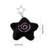 Adorable Starfish Sturdy Plush Keychain Lovely Bag Charm Accessory Portable for Girls Teens Couples Daily Casual Use