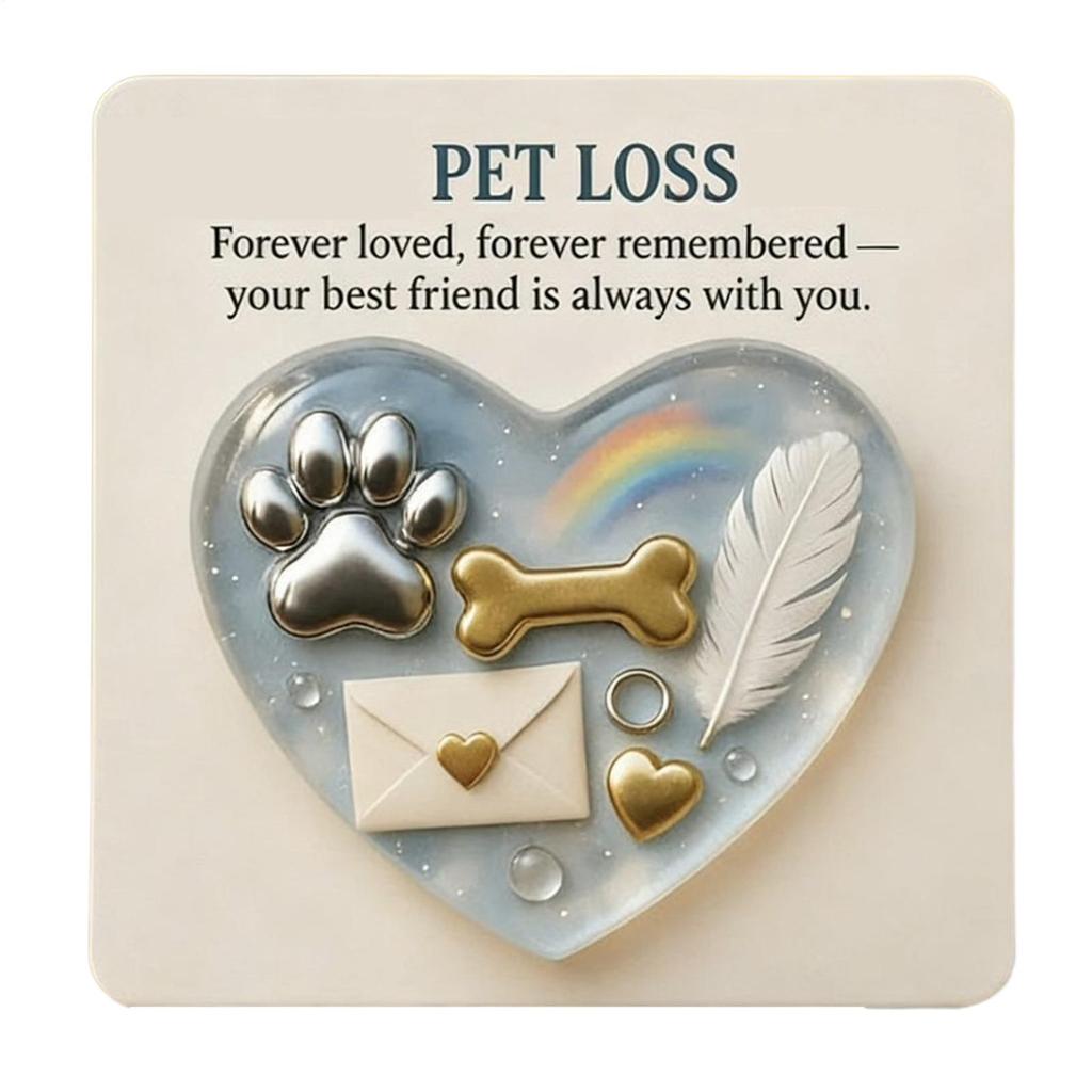 Pet Loss Hug Pocket Animal Keepsake Portable Dog Memorial Card For Pet Parents Animal Lovers Friends Family Shelters Birthdays
