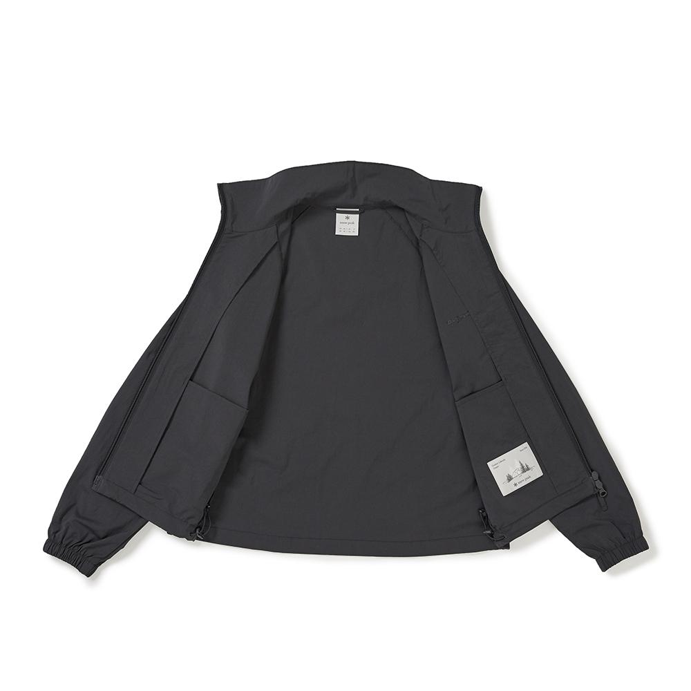 SNOWPEAK Route Women's Stand Neck Windbreaker Charcoal (S25MWRWB65)