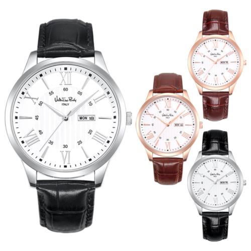 

[VALENTINO RUDY] VALENTINO RUDY Unisex Couple 241126 Leather Wristwatch VR1126A 04.VR1126A-WTBK M