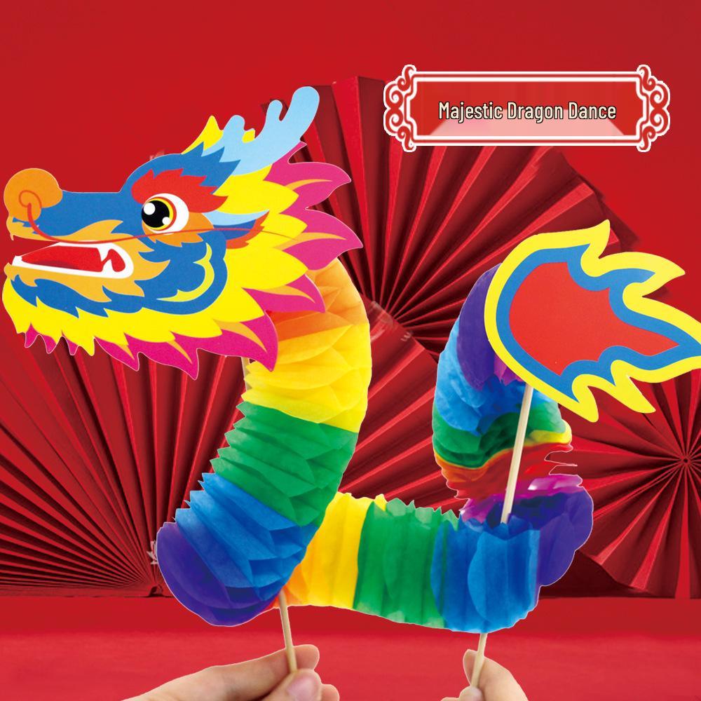 Chinese Dragon Dance Wedding Photo Props DIY Kit for Kids