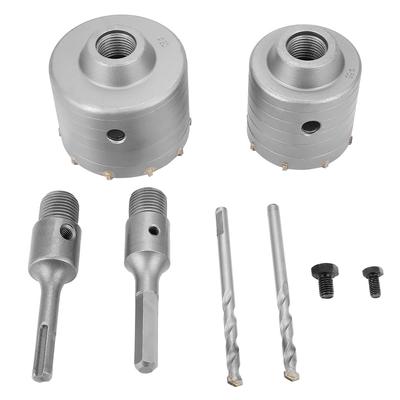 Broca Sierra de Corona para Agujeros en Pared de Acero Aleado SDS Plus de 65 80 mm para Hormigón Cemento Piedra