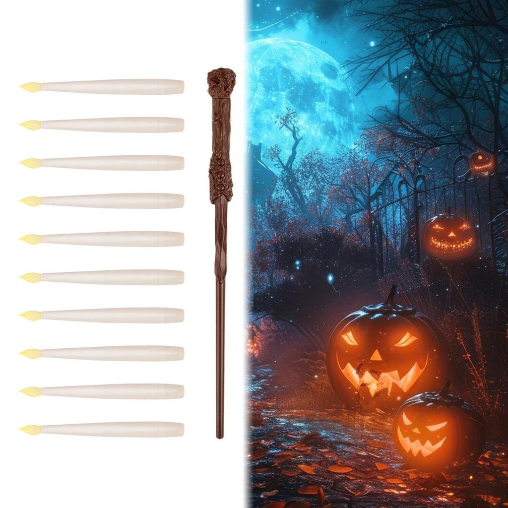 Floating Candles with Wand, Remote Control Flickering Warm Light, Flameless for Fireplace,