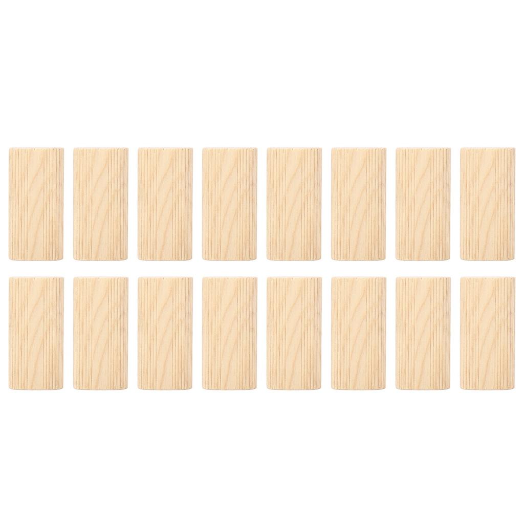 50 Pcs Wood Dowel 10x50mm Solid Beech Wood Tenon Insertion Block for Woodworking Furniture Splicing