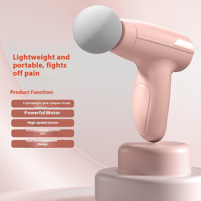 

Мини-массажный пистолет USB, машина для расслабления мышц, вибрационный пистолет, массажный стержень, фитнес-оборудование, захват для шеи, пистолет для фасции розовый