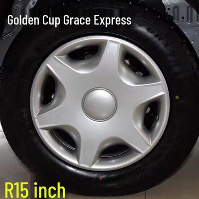 Coprimozzi da 15 pollici per Jinbei Grace New Express - Cerchione in Acciaio e Coperture Decorative