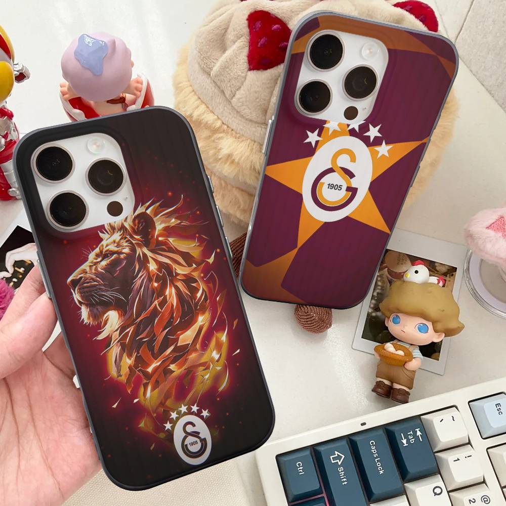 Squadra di Calcio Galatasaray Per iPhone 15 16 17 14 13 12 11 Pro Max 16E 16 Plus 17 Air Ondulata Cover Telefono Antiurto