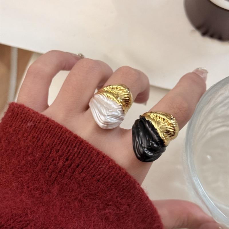 Unregelmäßiger Wassertropfen Offener Ring für Damen Verstellbarer Gebogener Öffnungs-Fingerring Zubehör Einzigartiges Festival-Accessoire