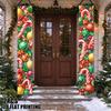 2D Flat, 2D Flat - 2D Flat, 2D Flat - 2D Flat Printing 2pcs Christmas Ornaments Candy Canes Porch Banner, Porch Signs for Indoor Outdoor Entryway Wall