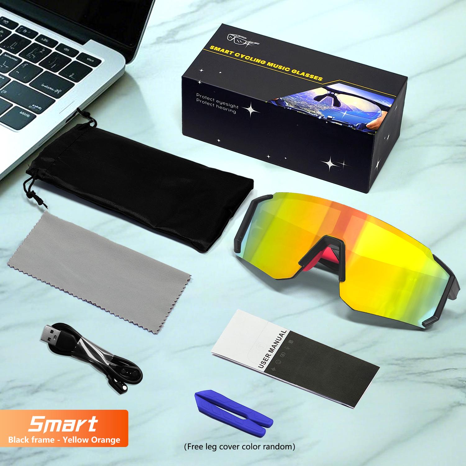 

Велосипедні сонцезахисні окуляри Розумні Bluetooth окуляри UV400 Захист Вітрозахисні окуляри Дорожня їзда Велосипед Спорт Окуляри Окуляри