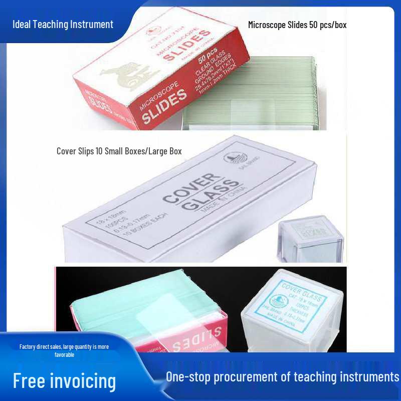 Microscope Coverslips: 18x18, 20x20, 22x22 mm, 50/100 pcs Teaching Consumables Coverslips 18*18/100pcs/small box