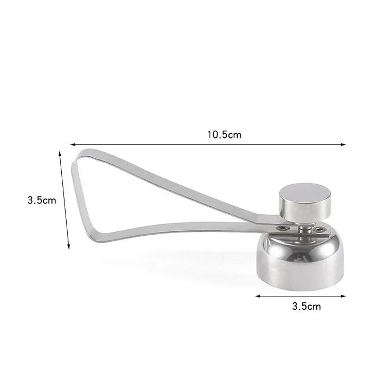 304 Metal Egg Shell Opener Eggshell Cutter Double Head Egg Topper Shell Opener Boiled Raw Creative Kitchen Gadgets Accessories