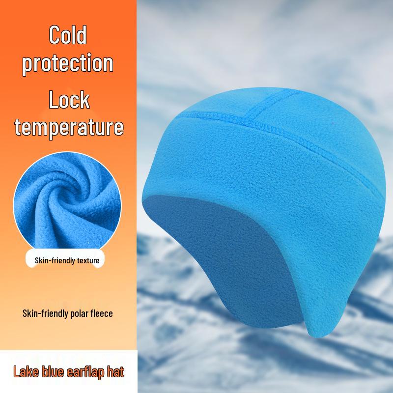 Zagęszczona zimowa czapka z pluszem: Styl Europejski i Amerykański, Kolarstwo na Świeżym Powietrzu, Ochrona Uszu, Dwuwarstwowa Ochrona przed Zimnem, Czapka Narciarska i Motocyklowa