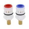 ABS Cartridge Replacement White Hot Cold Water Cartridge Faucet Accessories  Bathroom Faucet