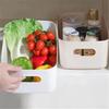 1Pc Desktop Plastic Cosmetic Storage Box Bathroom Kitchen Storage Basket S-L Dormitory Miscellaneous Storage Box